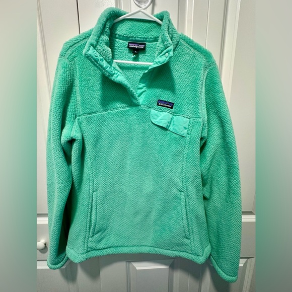 Patagonia Tops - Patagonia Mint Green Fleece Pullover
